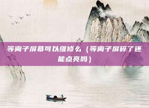 等离子屏幕可以维修么（等离子屏碎了还能点亮吗）