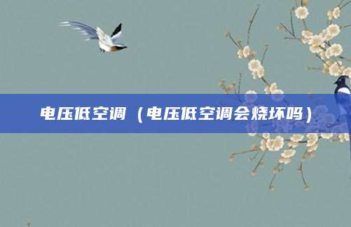 电压低空调（电压低空调会烧坏吗）