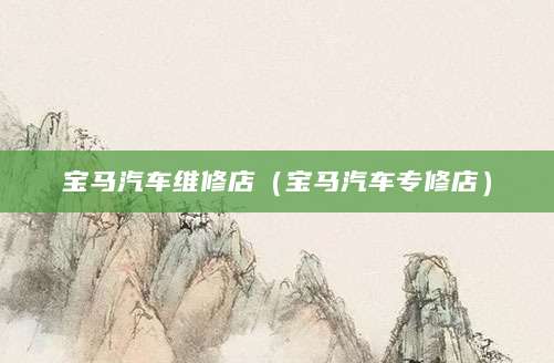 宝马汽车维修店（宝马汽车专修店）