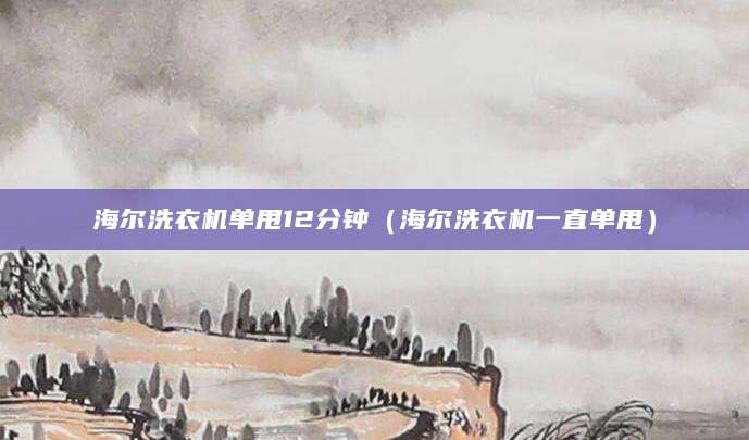 海尔洗衣机单甩12分钟（海尔洗衣机一直单甩）