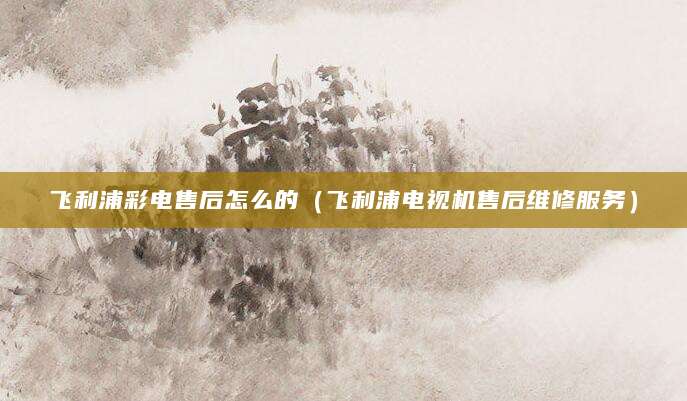 飞利浦彩电售后怎么的（飞利浦电视机售后维修服务）