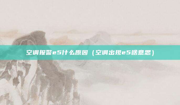 空调报警e5什么原因（空调出现e5啥意思）