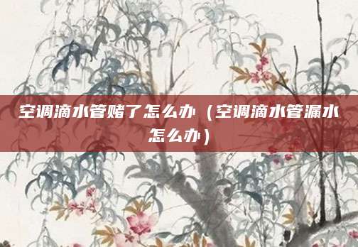 空调滴水管赌了怎么办（空调滴水管漏水怎么办）