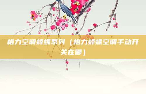 格力空调蜂蝶系列(格力蜂蝶空调手动开关在哪)