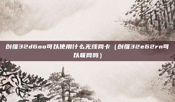 创维32d6oo可以使用什么无线网卡（创维32e62rn可以联网吗）