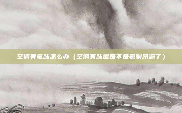空调有氟味怎么办（空调有味道是不是氟利昂漏了）