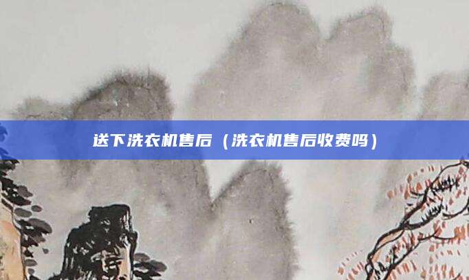 送下洗衣机售后（洗衣机售后收费吗）