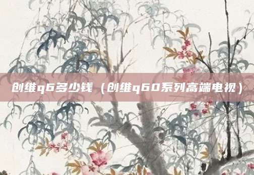 创维q6多少钱（创维q60系列高端电视）