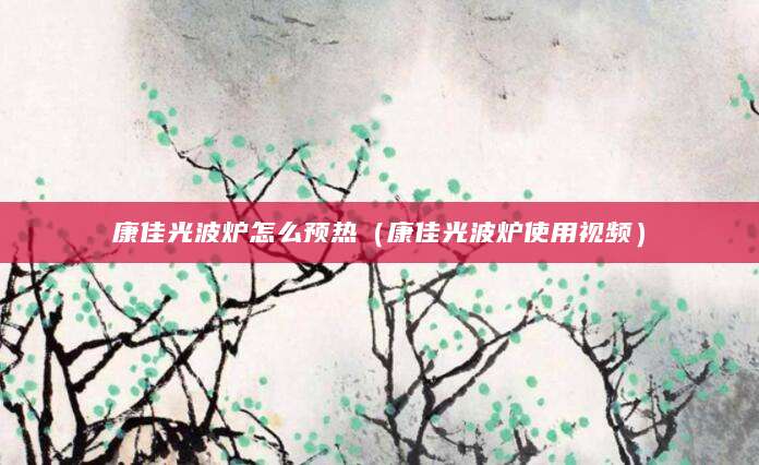 康佳光波炉怎么预热（康佳光波炉使用视频）