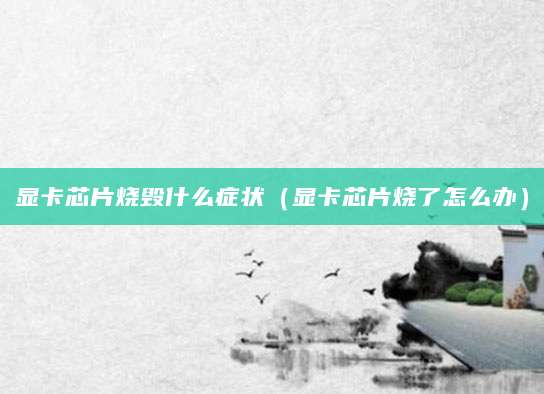 显卡芯片烧毁什么症状（显卡芯片烧了怎么办）