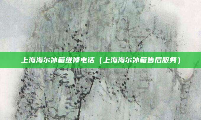 上海海尔冰箱维修电话（上海海尔冰箱售后服务）