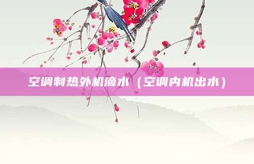 空调制热外机滴水（空调内机出水）