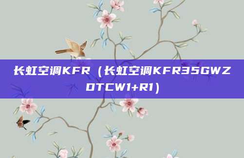 长虹空调KFR（长虹空调KFR35GWZDTCW1+R1）