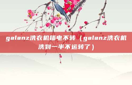 galanz洗衣机插电不转（galanz洗衣机洗到一半不运转了）