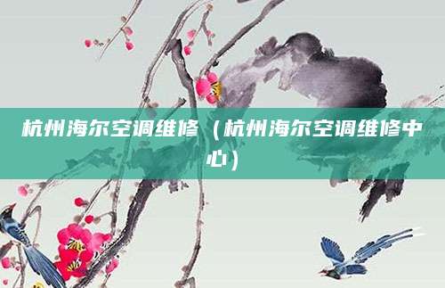 杭州海尔空调维修（杭州海尔空调维修中心）