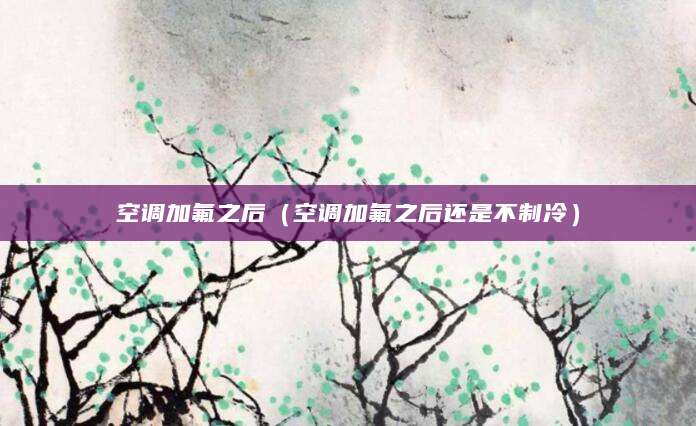空调加氟之后（空调加氟之后还是不制冷）