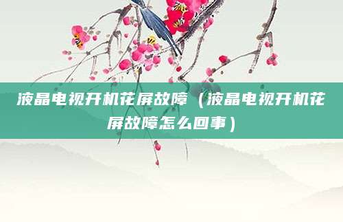 液晶电视开机花屏故障（液晶电视开机花屏故障怎么回事）