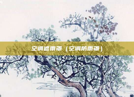 空调遮雨罩（空调防雨罩）