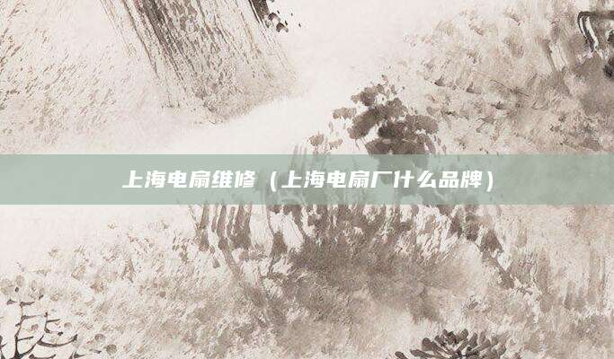 上海电扇维修（上海电扇厂什么品牌）