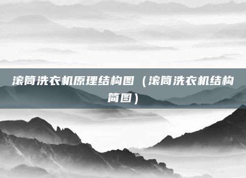 滚筒洗衣机原理结构图(滚筒洗衣机结构简图)