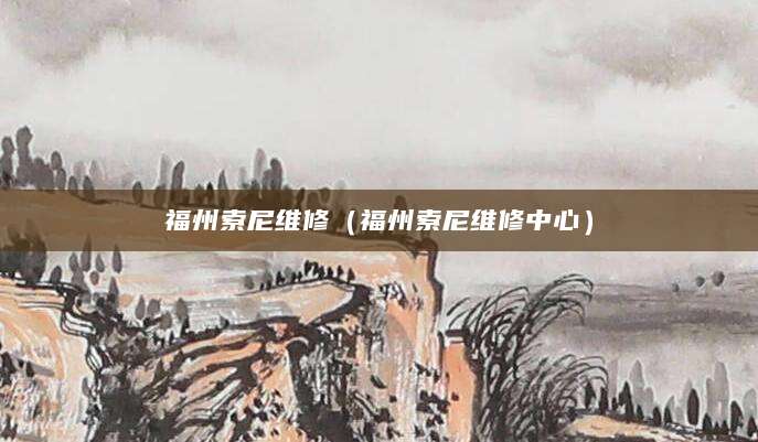 福州索尼维修（福州索尼维修中心）