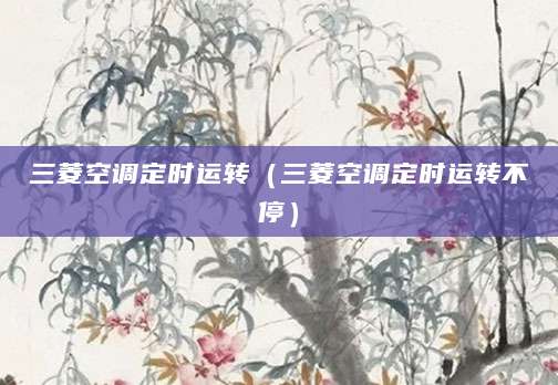 三菱空调定时运转(三菱空调定时运转不停)