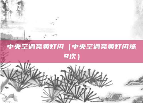 中央空调亮黄灯闪（中央空调亮黄灯闪烁9次）