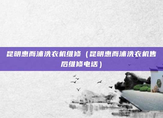昆明惠而浦洗衣机维修（昆明惠而浦洗衣机售后维修电话）
