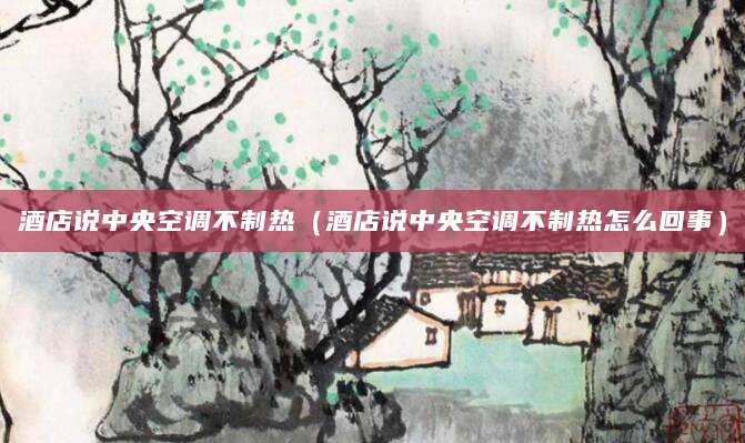 酒店说中央空调不制热（酒店说中央空调不制热怎么回事）