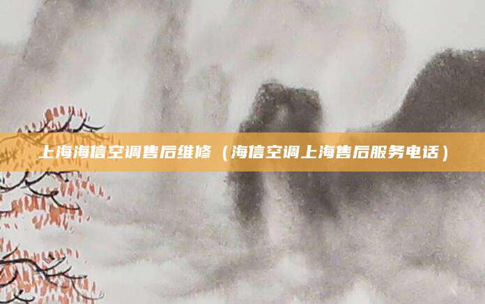 上海海信空调售后维修（海信空调上海售后服务电话）