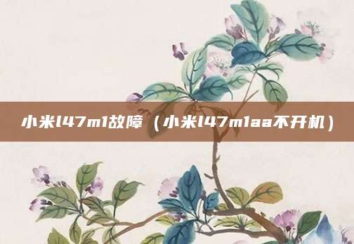 小米l47m1故障（小米l47m1aa不开机）