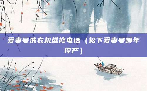 爱妻号洗衣机维修电话（松下爱妻号哪年停产）