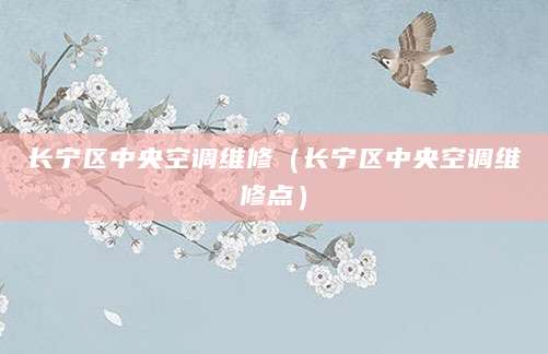 长宁区中央空调维修（长宁区中央空调维修点）