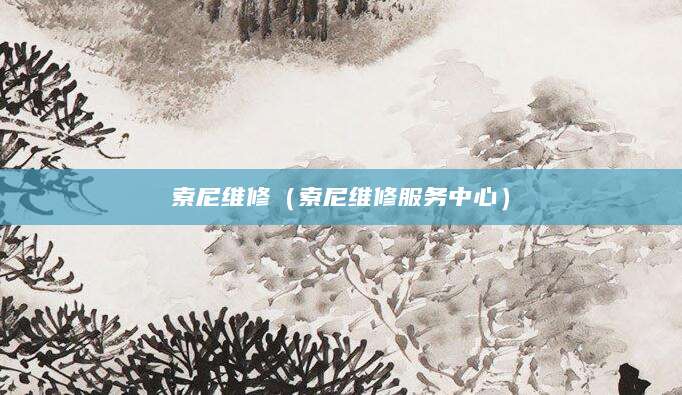 索尼维修(索尼维修服务中心)