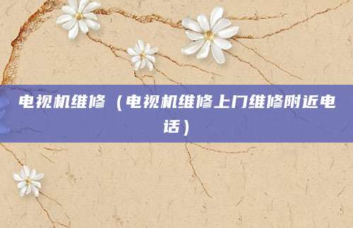 电视机维修(电视机维修上门维修附近电话)