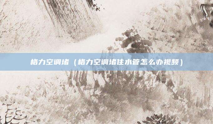 格力空调堵（格力空调堵住水管怎么办视频）