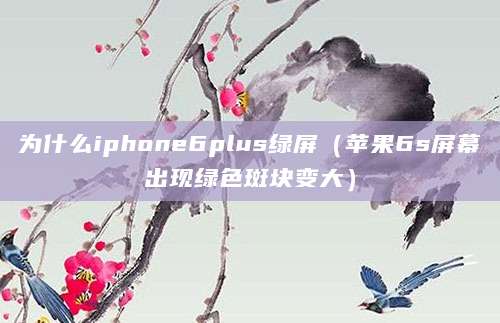 为什么iphone6plus绿屏（苹果6s屏幕出现绿色斑块变大）