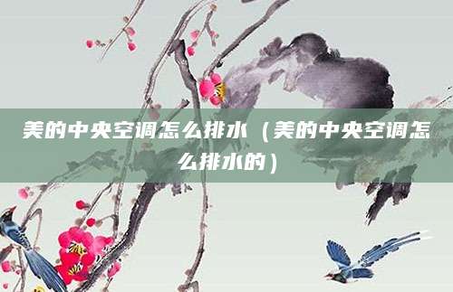 美的中央空调怎么排水（美的中央空调怎么排水的）