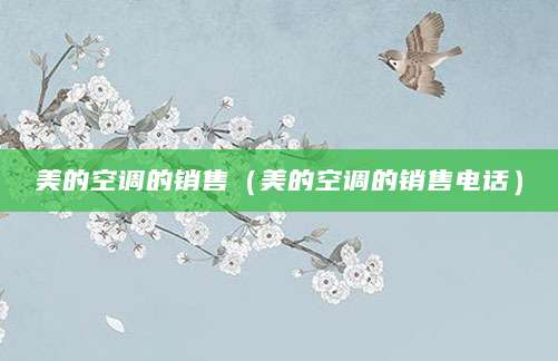 美的空调的销售（美的空调的销售电话）