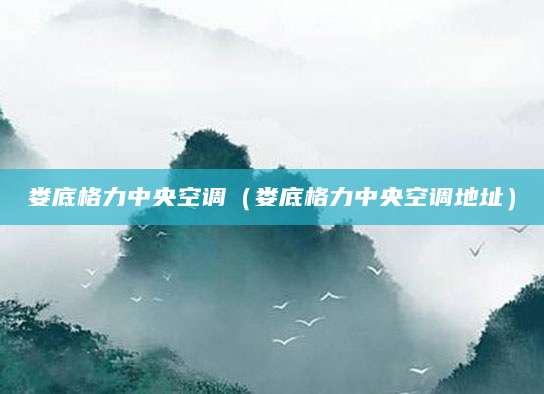 娄底格力中央空调（娄底格力中央空调地址）