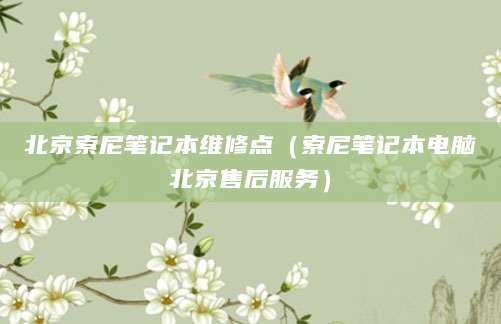 北京索尼笔记本维修点（索尼笔记本电脑北京售后服务）