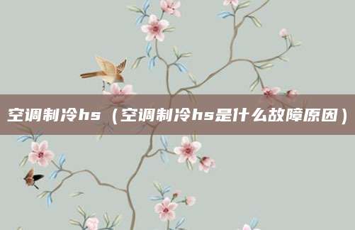 空调制冷hs（空调制冷hs是什么故障原因）