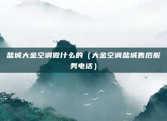 盐城大金空调做什么的（大金空调盐城售后服务电话）