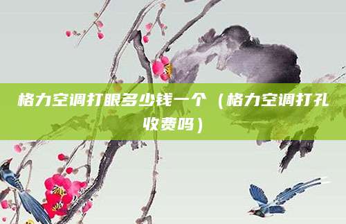 格力空调打眼多少钱一个（格力空调打孔收费吗）