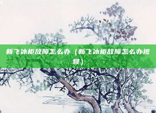 新飞冰柜故障怎么办（新飞冰柜故障怎么办视频）