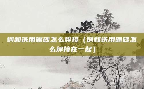 铜和铁用硼砂怎么焊接（铜和铁用硼砂怎么焊接在一起）