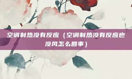 空调制热没有反应(空调制热没有反应也没风怎么回事)