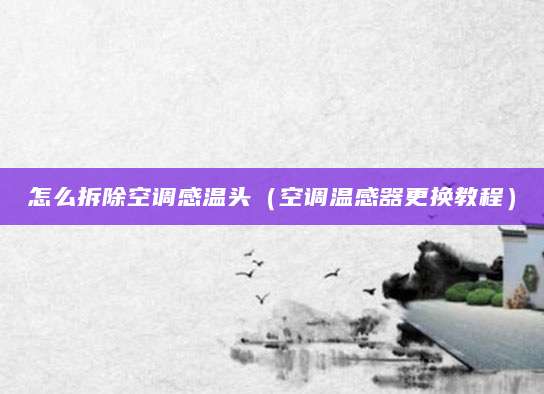 怎么拆除空调感温头(空调温感器更换教程)