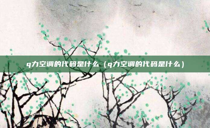 q力空调的代码是什么(q力空调的代码是什么)