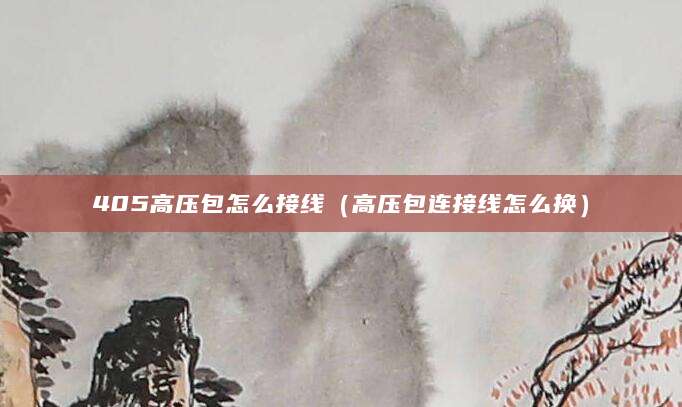 405高压包怎么接线（高压包连接线怎么换）